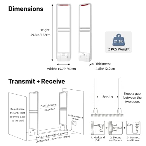 Retail Anti-Theft Equipment, AM 58 KHz System Retail Security Tags