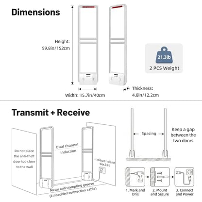 Retail Anti-Theft Equipment, AM 58 KHz System Retail Security Tags