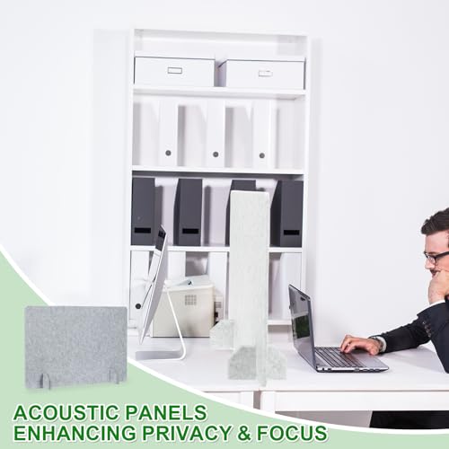 PATIKIL Desk Dividers 24" x 16",with 4Pcs Support Feet, Cement Gray Style C - color: Cement Gray Style C, size: 24" x 16"