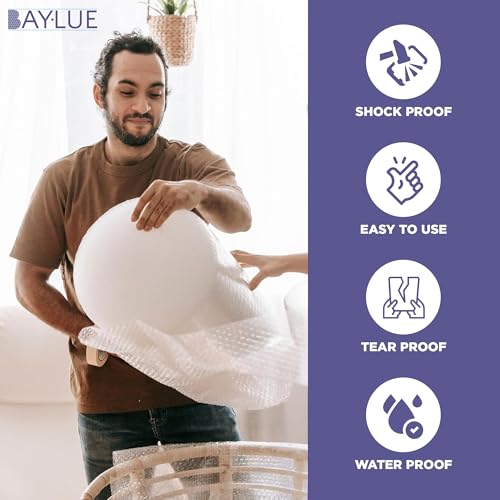 Heavy Duty Small Bubble Wrap Roll for Moving & Packing, 12 in x 175 ft