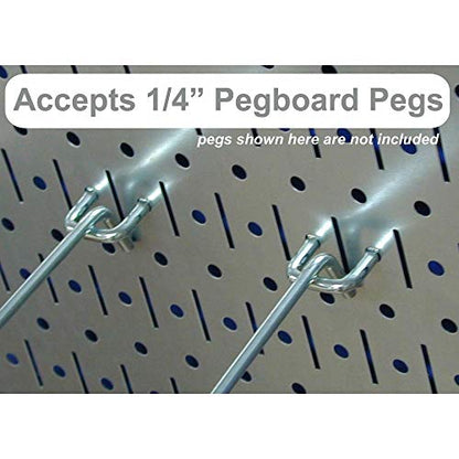 Wall Control 30-WRK-400WB Standard Workbench Metal Pegboard Tool Organizer,White/Black - color: White/Black