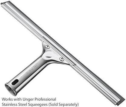 Unger Professional Cut-to-Size Replacement Rubber Squeegee Blade – 18" Professional Quality Squeegee Blade Replacement,Fits Most Window Washing Squeegees for Streak Free Cleaning,(Pack of 10) - size: 18 In (Pack of 10)