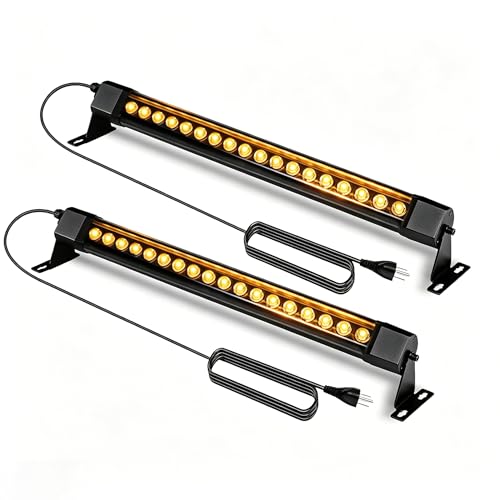 2 Pack 36W LED Wall Washer Light 2FT 2700K Waterproof IP67 Plug-in - color: 2700K-Warm White, size: 23.6''