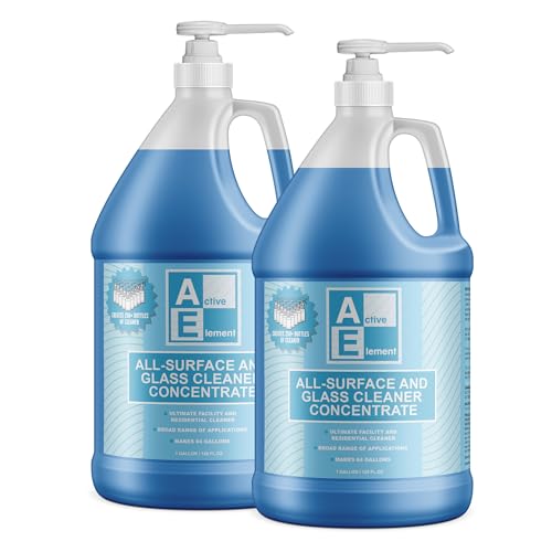 All Surface and Glass Cleaner Concentrate- Makes 128 Gallons of Powerful All Purpose Cleaner Bulk - Floor Cleaner Concentrate - All Purpose Cleaner Concentrate - size: 1 Gallon (Pack of 2)