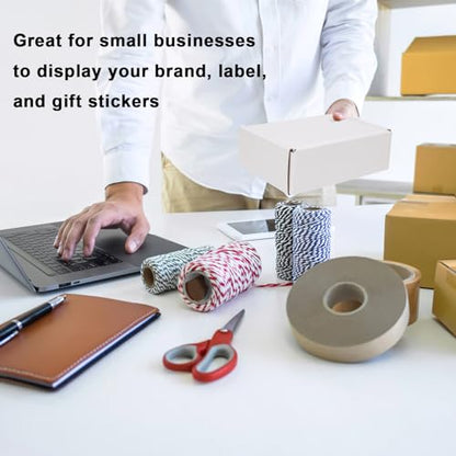 MEBRUDY 6x4x2 Inch Shipping Boxes Pack of 50 Small Cardboard Box Mailing - color: White, size: 6x4x2