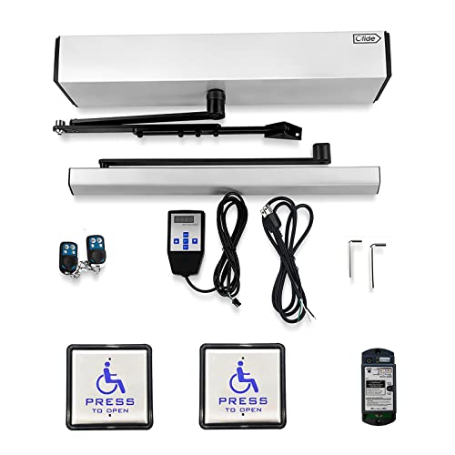 Olideauto DSW120 Swing Door Opener/Closer Residential/Commercial,Automatic Residential/Commercial Door Opener/Operator+2PCS Wireless Handicap Push Buttons