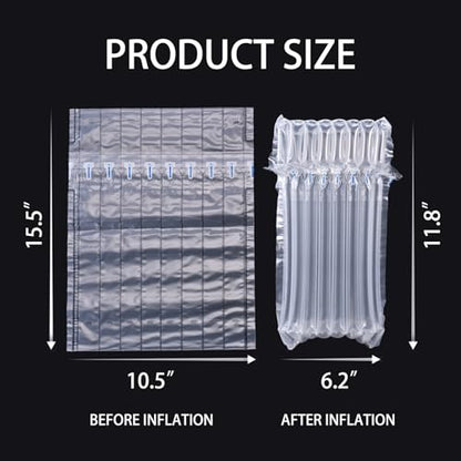 Whiskey Bottle Travel Protector Bags, Conilly Inflatable Air Column Packaging Bubble Bag with Free Inflator Pump, Reusable Whiskey Bottle Protector, Safe Choice for Whiskey Transportation (10)