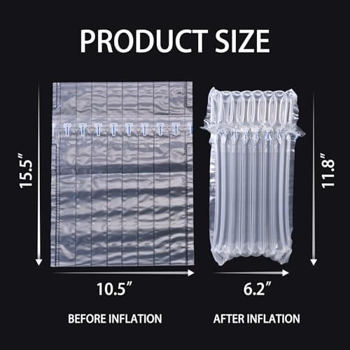 Whiskey Bottle Travel Protector Bags, Conilly Inflatable Air Column Packaging Bubble Bag with Free Inflator Pump, Reusable Whiskey Bottle Protector, Safe Choice for Whiskey Transportation (10)