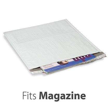 Fosmon #6 Poly Bubble Mailer 12.5 x 16 (20 Pack), Lightweight Water/Dust/Shock/Tear Resistant Padded Shipping Envelopes for Book, Magazine, Documents - size: 20 Pack