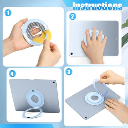 Universal Tablet Mount Ring Holder Stand for iPad - color: Blue