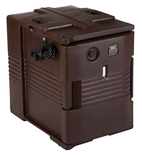 Cambro Insulated Food Pan Carrier - Electric Hotbox for Catering Transport & Serving - UPCH400 Series (Brown) - color: Dark Brown