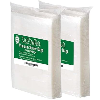 O2frepak Pint 6"x10" Vacuum Sealer Bags 200ct for Food Storage - size: 6" x 10" Pint Size(200count)