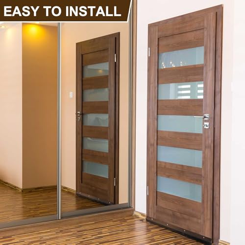 Gisafai 2 Pcs Aluminum Door Sweep, 48 Inches, Brown - color: Brown, size: 48 Inch