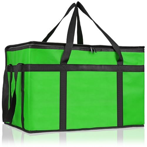 PEASUG Insulated Food Delivery Bag, XXXL Catering Bag for Keep Food Warming - color: Green, size: XXX-Large