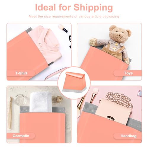 Metronic 10x13 Poly Mailers 300Pcs, Bulk Shipping Bags for Small Business - color: Peach Pink, size: 10x13 300PC