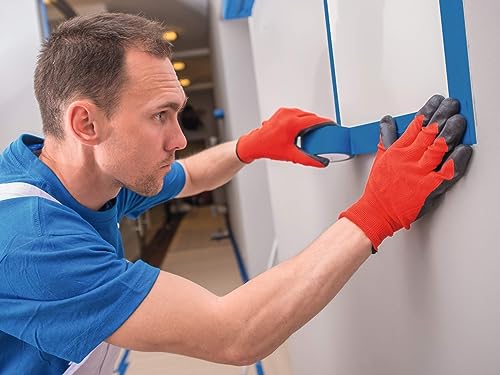 Durable DURALINE Floor Marking Tape - Self-Adhesive Temporary Marking Tape - 33 Metre Roll - Quick & Easy Application - Perfect for Temporary Marking - Blue - color: Blue
