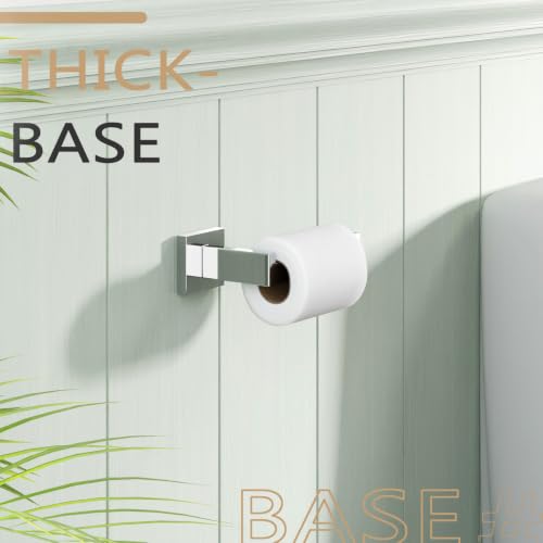 KOKOSIRI Toilet Paper Holder Chrome Toilet Roll Holder for Bathroom Kitchen Washroom T-304 Polished Stainless Steel Wall Mounted, 2 Pack, B2003CH-P2 - color: Polished Chrome, size: Without Shelf(2 Pack)