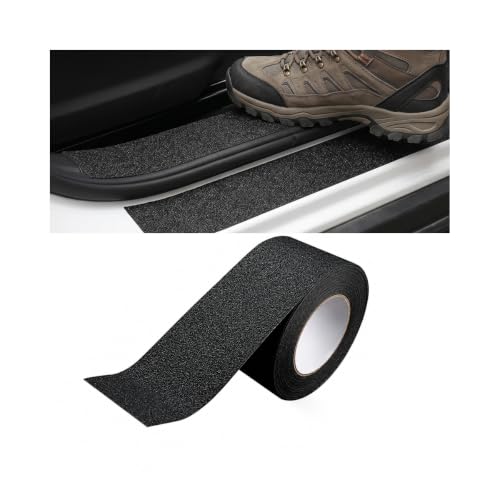 Car Door Edge Guard Sill Protector, 16FT x 2.7", Non-Slip, Black - color: Black