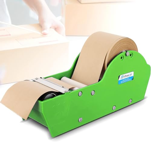 Water-Activated Tape Dispenser, Manual Kraft Gum Tape Dispenser, Green - color: Green