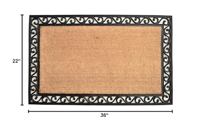 Calloway Mills 100062236NP Rembrandt Heavy-Duty 22" X 36" Over-Sized Doormat - size: 1'10" x 3' (Rectangular)