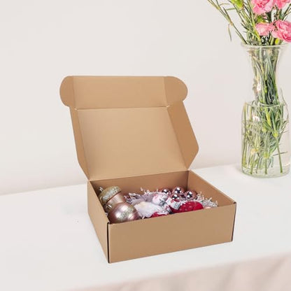 12x9x4 inch Cardboard Shipping Boxes, Set of 6 Gift Boxes, Brown - color: Brown, size: 12x9x4 inch 6 Pack