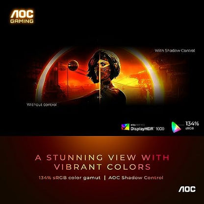 AOC 27 Inch Gaming Monitor QHD 180Hz Mini-LED HDR1000, Q27G3XMN - size: 27" 180Hz Mini-LED