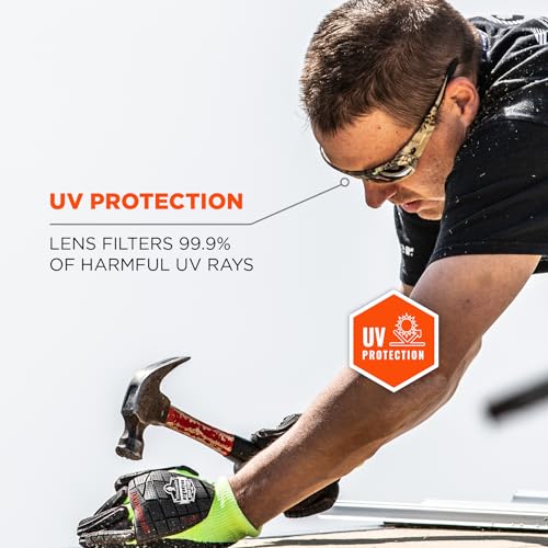Ergodyne Skullerz ODIN Safety Glasses Sunglasses, Impact Resistant Z87.1+ - color: Kryptek Highlander Frame, Clear Lens