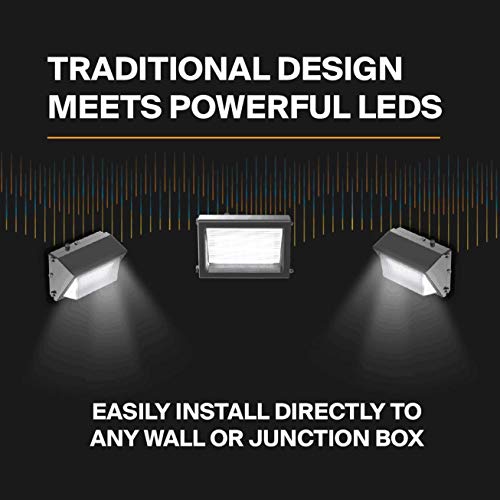 ledmo LED Wall Pack Lights Repalces 800W HPS/HID Light 4 Pack 15600LM Outdoor Commercial Lighting Fixture 120W Waterproof Wall Mount Security Lighting 5000K - size: 4 Pack Non Photocell