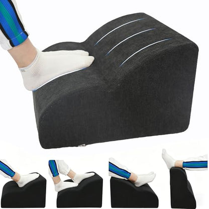 Foot Rest for Under Desk at Work.Multifunctional 3-Tier Foot Stool - color: Standard-a-black