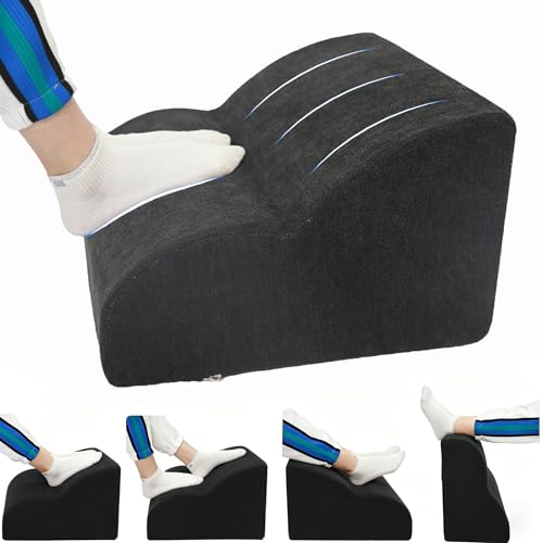 Foot Rest for Under Desk at Work.Multifunctional 3-Tier Foot Stool - color: Standard-a-black