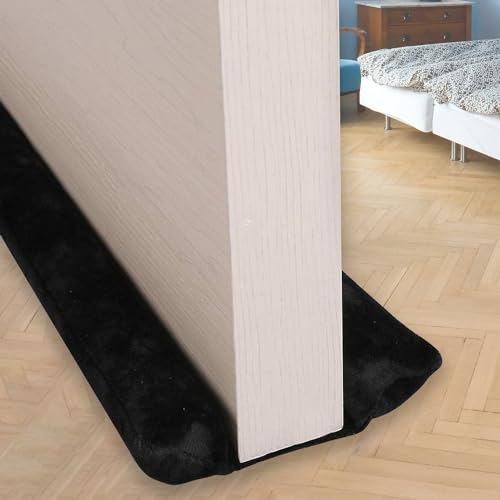 VISEMAN 36 Inch Under Door Stopper, Door Noise Blocker - color: Black