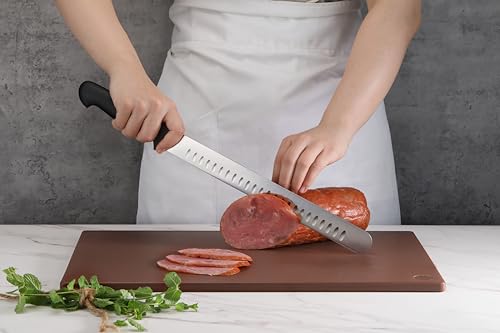 New Star Foodservice 12" x 18" Brown Polyethylene Cutting Board - color: Brown, size: 18"L x 12"W