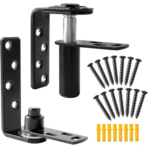 Tambee Saloon Door Hinges, Heavy Duty 304 Stainless Steel Double Swing Action Hinge Self Closing for Bar Cafe Patio Doors Black 1 Pack Swing Hinge - color: Black 1pc