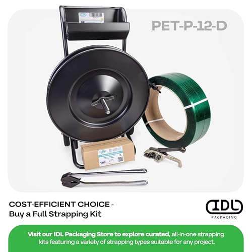 IDL Packaging Open Serrated Seals of 1.25" Length for 1/2" Strap Width Polyester (PET) Strapping (Pack of 500) - Increased Load Securement Due to Serrated Design of Strapping Clips - color: Pack of 500, size: 1/2"