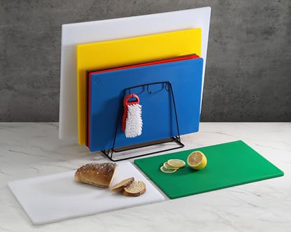 New Star Foodservice 12" x 18" Red Polyethylene Cutting Board - color: Red, size: 18"L x 12"W
