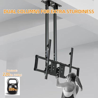 Ceiling TV Mount for 60-120 inch TV Hold 220 lbs, 20 Height Levels
