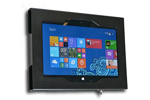TABcare Locking Wall Mount Metal Enclosure for Acer Switch Alpha 12 - Kiosk, POS, Store, Show Display (Black) - color: Black
