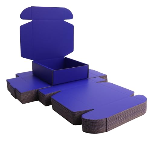 Small Violet Blue Shipping Packaging Boxes L6xW6xH2 Inch 20Pcs Mailer Boxes - color: Violet Blue-20pcs, size: Small-L6xW6xH2 inch