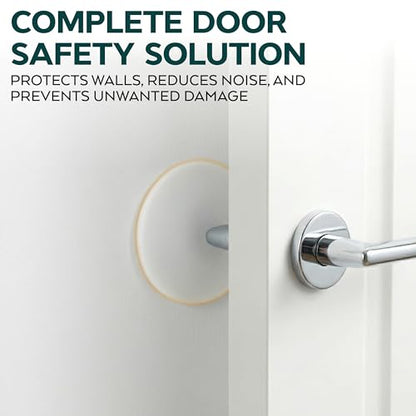 Door Knob Wall Protector 3.15 Inch 4 Pack White Silicone Pads - size: 3.15 inches Pack 4