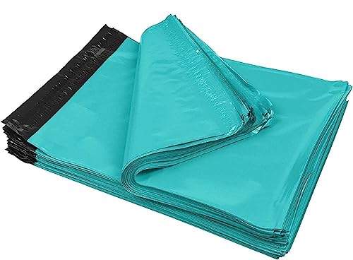 iMBAPrice 10x13 Inch Teal Poly Mailers, 100-Pack I Self-Seal Shipping Bags, For Small Business, Clothing & Packaging, Waterproof Mailing Envelopes, Strong Adhesive
