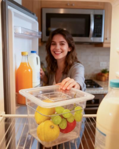 6 Pack Food Pan with Lids,1/6 Size Shatterproof Stackable Plastic Hotel Food Pan for Party, Catering, Home kitchens Meal Prep,-40°F to 212°F (2.35QT(2.22L), 1/6 size 6" deep) - size: 1/6 size 6" deep