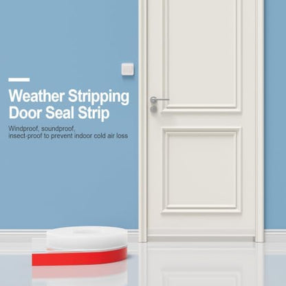 Silicone Weather Stripping Door Seal, 2 in x 20 ft, Self Adhesive - color: Clear, size: 2 Inch x 20 Feet