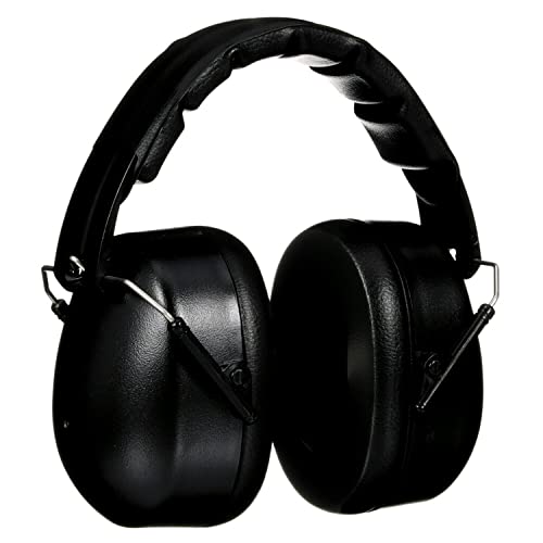 3M Folding Earmuff, Black, NRR 25 dB, 1-Pair - size: 1 Count (Pack of 5)