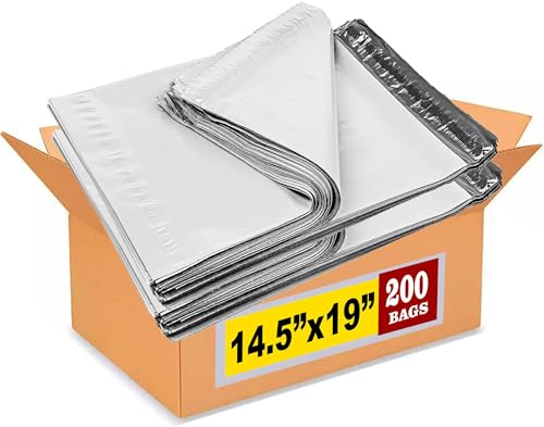 iMBAPrice Poly Mailers 14.5 x 19 Inch #6, White, 200-Pack - color: White, size: 14.5" X 19"