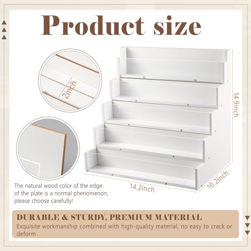 Yuntau 5 Tier Greeting Card Display Stand, White - color: White, size: 5 Tier