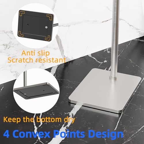 RUACQ Bathroom Toilet Paper Holder Stand, Brushed Nickel - color: Brushed Nickel