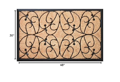 Calloway Mills Applegate Heavy-Duty Coir and Rubber 30" X 48" Doormat - size: 2'6" x 4' (Rectangular)