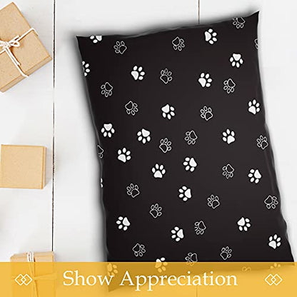 PAKABOO Poly Mailer Shipping Bags 10x13 Inch, 100 Pack, Non-Padded Envelopes with Tamper Proof Self-Seal, Paw Print Packaging - color: Paw, size: 10 x 13 inch