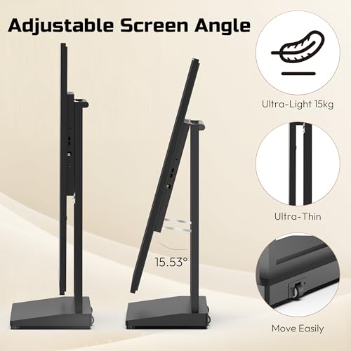 HARZHI Portable Indoor Digital Signage Display Kiosk, 43 Inch, 2 Pack - size: 2 Pack-Indoor
