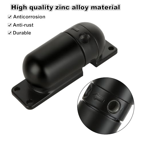 2PCS Automatic Door Closer, Safety Spring Door Closer, Adjustable Soft Door Closer, Easy to Install to Convert Hinged Doors, Black Auto Door Closers for Home